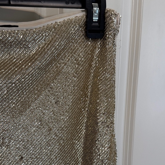 Banana Republic Gold Sequin Maxi Skirt - Picture 8 of 9